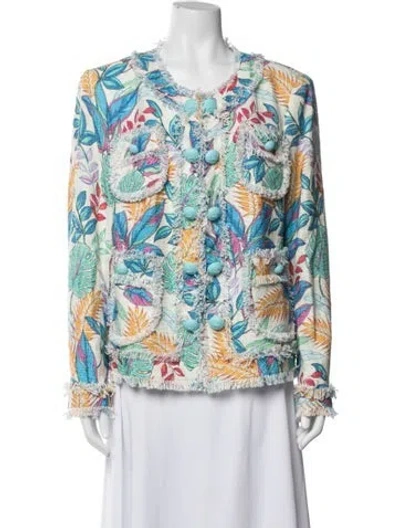 Pre-owned Maison Common Floral Print Jacket In Multicolor