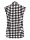 Maison Common Gingham-check Blouse In Multi
