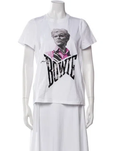 Pre-owned Maison Common Graphic Print Crew Neck T-shirt W/ Tags In White