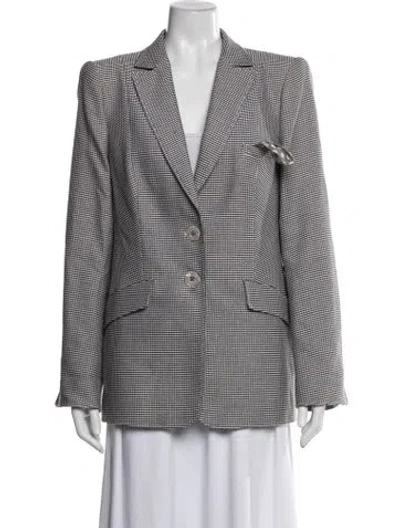 Pre-owned Maison Common Houndstooth Print Blazer In Multicolor