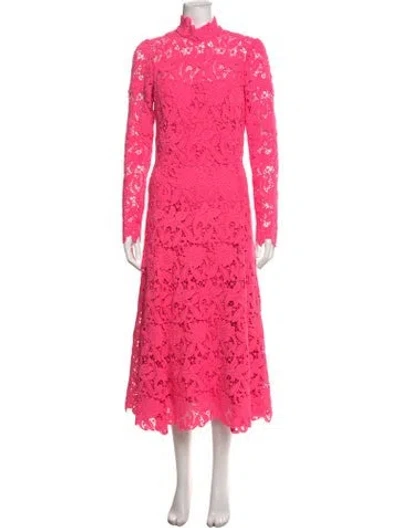 Pre-owned Maison Common Lace Midi Length Dress W/ Tags In Pink