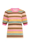 Maison Common Light Weight Striped Pullover In Multi