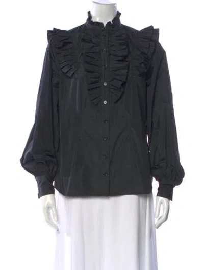 Pre-owned Maison Common Long Sleeve Blouse In Gray
