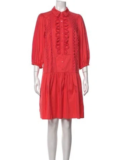 Pre-owned Maison Common Midi Length Dress In Orange