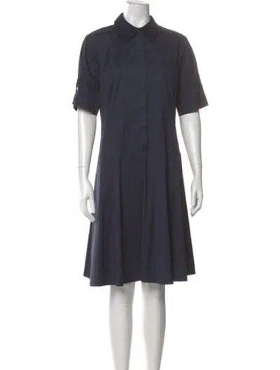 Pre-owned Maison Common Mock Neck Knee-length Dress In Gray