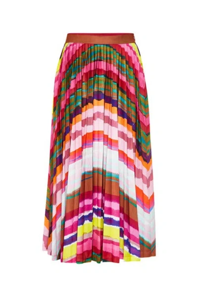 Maison Common Multicolour Plissee Jersey Skirt