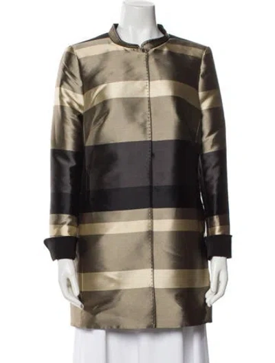 Pre-owned Maison Common Plaid Print Jacket W/ Tags In Neutral