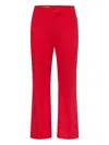 Maison Common Pressed-crease Trousers In Red