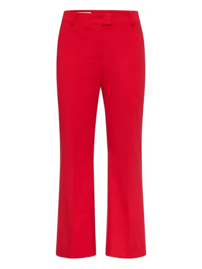 MAISON COMMON PRESSED-CREASE TROUSERS