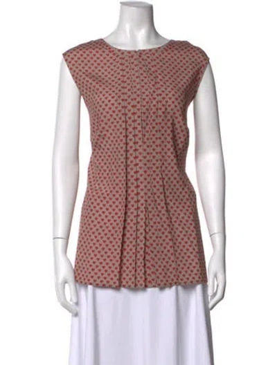 Pre-owned Maison Common Silk Floral Print Top In Multicolor