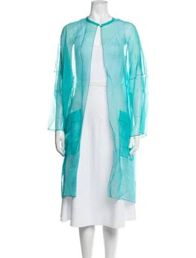Pre-owned Maison Common Silk Nightgown In Blue
