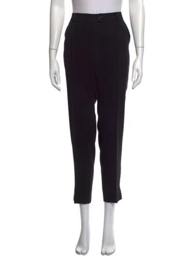 Pre-owned Maison Common Skinny Leg Pants In Black