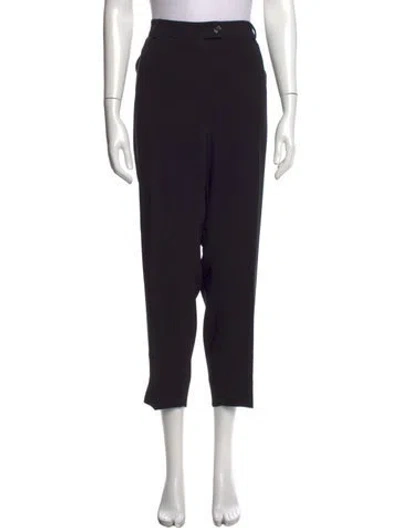 Pre-owned Maison Common Straight Leg Pants In Black