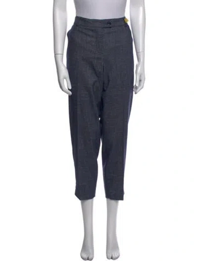 Pre-owned Maison Common Straight Leg Pants In Blue