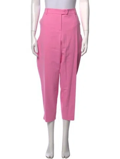 Pre-owned Maison Common Straight Leg Pants In Pink
