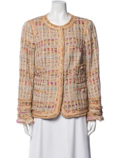Pre-owned Maison Common Tweed Pattern Blazer W/ Tags In Neutrals