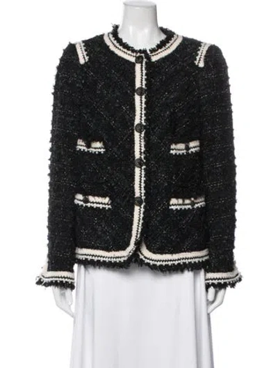 Pre-owned Maison Common Tweed Pattern Jacket W/ Tags In Black