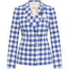 Maison Common Vichy Blazer With Application In Multi