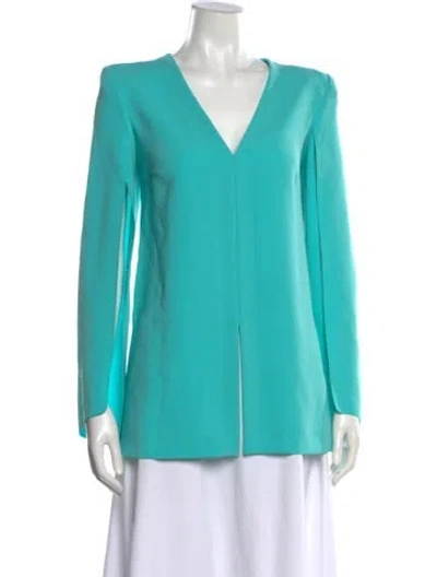 Pre-owned Maison Common V-neck Long Sleeve Blouse In Multi