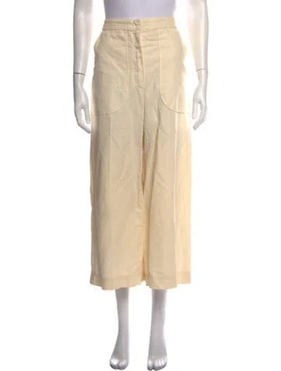 Pre-owned Maison Common Wide Leg Pants In Neutrals