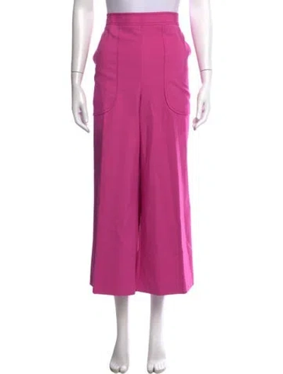Pre-owned Maison Common Wide Leg Pants In Pink