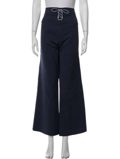 Pre-owned Maison Common Wide Leg Pants W/ Tags In Blue