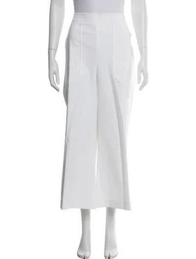 Pre-owned Maison Common Wide Leg Pants In White