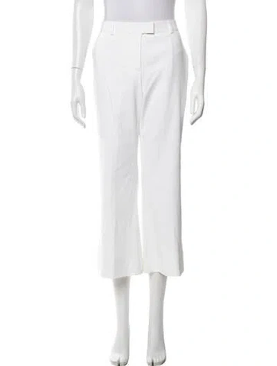 Pre-owned Maison Common Wide Leg Pants In White