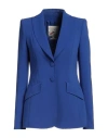 Maison Common Woman Blazer Blue Size 12 Triacetate, Polyester