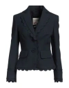 Maison Common Woman Blazer Midnight Blue Size 12 Cotton
