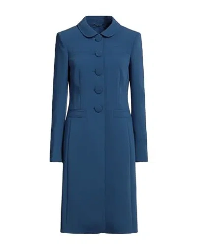 Maison Common Woman Coat Pastel Blue Size 4 Triacetate, Polyester