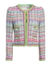 Maison Common Woman Jacket Light Green Size 6 Polyacrylic, Cotton, Polyester, Viscose, Polyamide