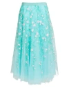 MAISON COMMON MAISON COMMON WOMAN MIDI SKIRT TURQUOISE SIZE 16 POLYESTER