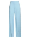 Maison Common Woman Pants Light Blue Size 14 Triacetate, Polyester