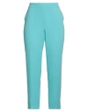Maison Common Woman Pants Turquoise Size 10 Triacetate, Polyester In Blue