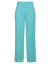 Maison Common Woman Pants Turquoise Size 16 Triacetate, Polyester
