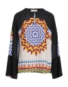 MAISON COMMON MAISON COMMON WOMAN TOP BLACK SIZE 10 SILK