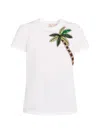Maison Common Palm Tree Embroidered T-shirt In White