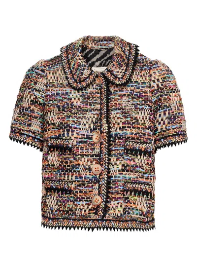 Maison Common Women's Tweed Knit Jacket In Multi