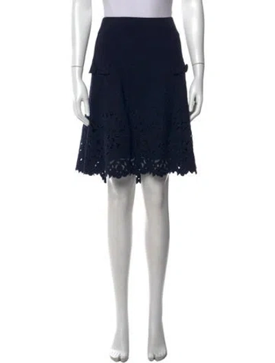 Pre-owned Maison Common Wool Mini Skirt W/ Tags In Blue