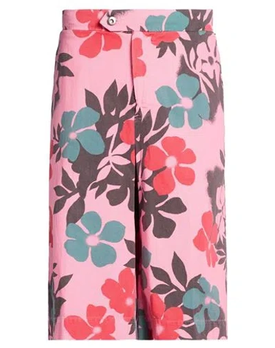 Maison Crazy Worker 3.2 Man Shorts & Bermuda Shorts Pink Size M Cotton