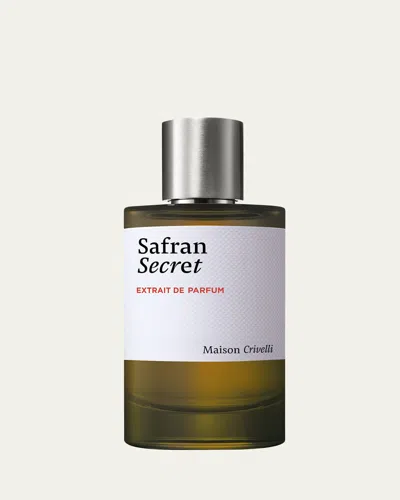 Maison Crivelli Safran Secret Extrait De Parfum, 3.4 Oz. In Transparent