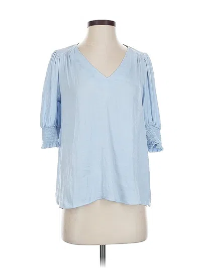 Pre-owned Maison D' Amelie 3/4 Sleeve Blouse In Blue