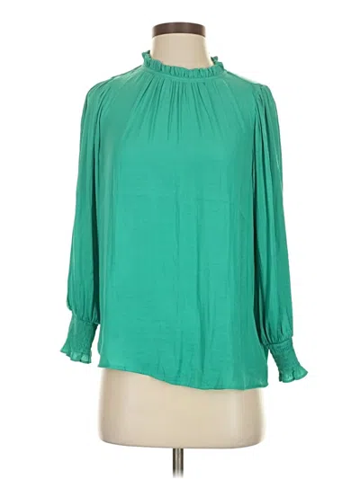 Pre-owned Maison D' Amelie 3/4 Sleeve Blouse In Green