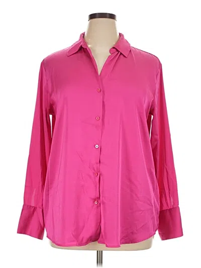 Pre-owned Maison D' Amelie 3/4 Sleeve Button Down Shirt In Pink