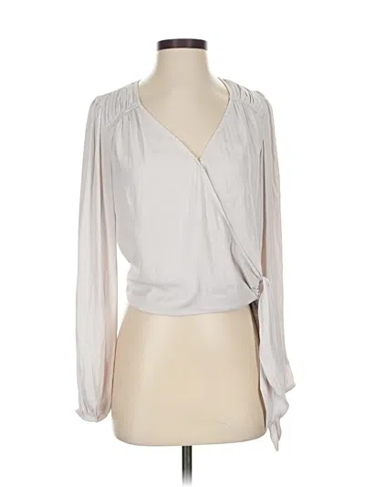 Pre-owned Maison D' Amelie 3/4 Sleeve T-shirt In Silver