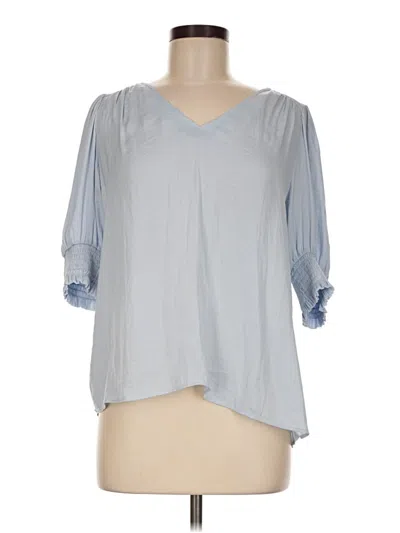 Pre-owned Maison D' Amelie 3/4 Sleeve T-shirt In Blue