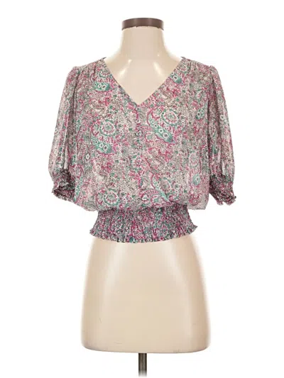 Pre-owned Maison D' Amelie 3/4 Sleeve T-shirt In Pink