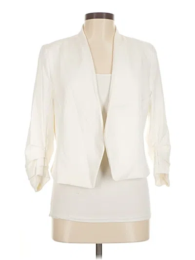 Pre-owned Maison D' Amelie Blazer Jacket In White