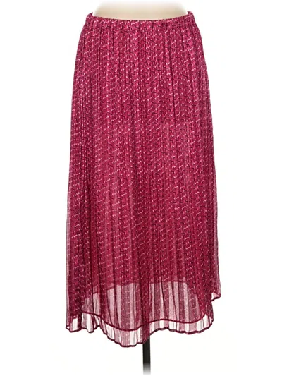Pre-owned Maison D' Amelie Casual Skirt In Burgundy